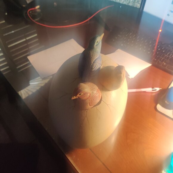 Sergio Bustamante Egg hatching birds sculpture Vintage - Picture 2 of 4